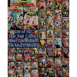 Lot of 50: STAR TREK Comics (Marvel, DC, Malibu) TNG, Deep Space 9 & One-Shots!